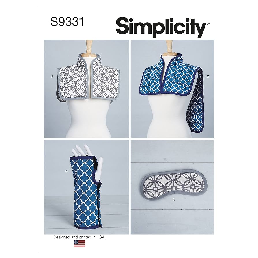 Amazon.com: Simplicity Shoulder, Wrist Wrap, and Mask Sewing